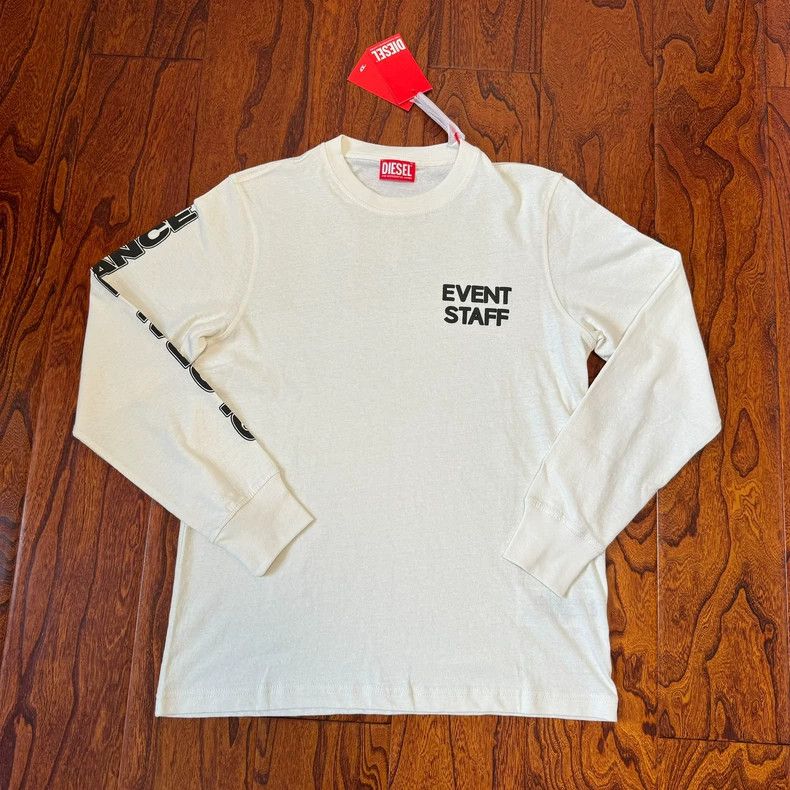 Diesel Diesel Long Sleeve Tee with Letter Print Size US XS / EU 42 / 0 - 2 Thumbnail