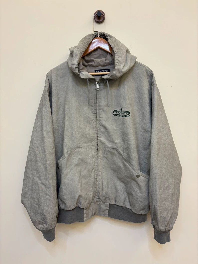 Bottega Veneta Vintage Oversized Hooded Jacket with Embroidery Size US L / EU 52-54 / 3 - 2 Thumbnail