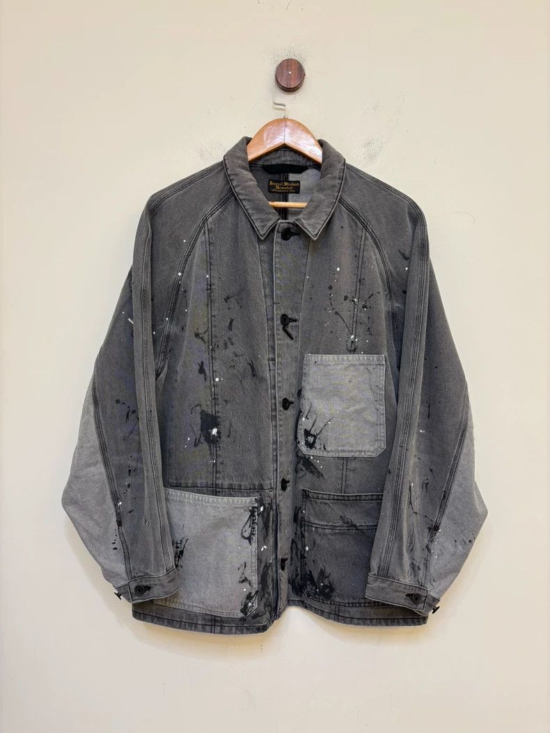 J.S. Homestead French Work Jacket with Ink Effect Size US L / EU 52-54 / 3 - 3 Thumbnail