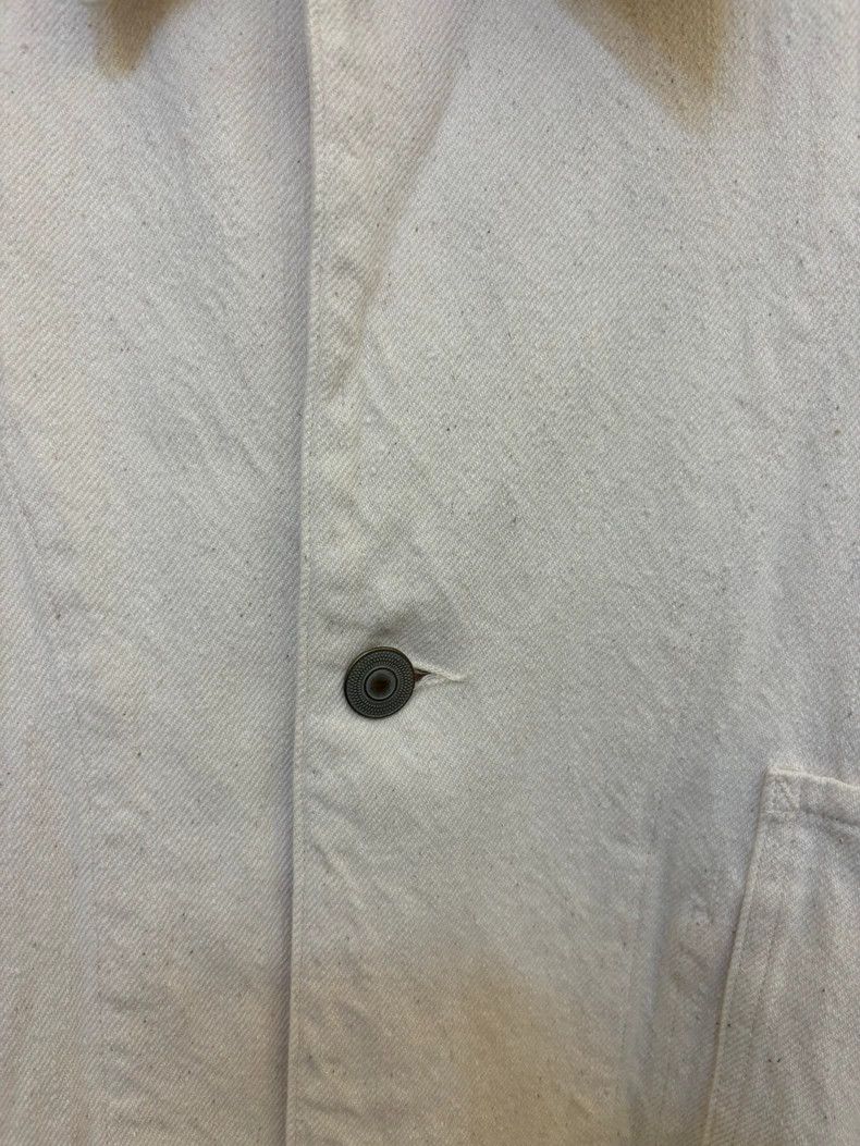 Comoli White Wrinkled Fabric Jacket Size US M / EU 48-50 / 2 - 3 Thumbnail