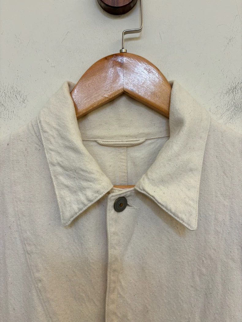 Comoli White Wrinkled Fabric Jacket Size US M / EU 48-50 / 2 - 2 Thumbnail