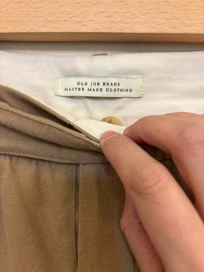 Old Joe Stylish High-Waist Khaki Pants For Men Size US 34 / EU 50 - 3 Thumbnail