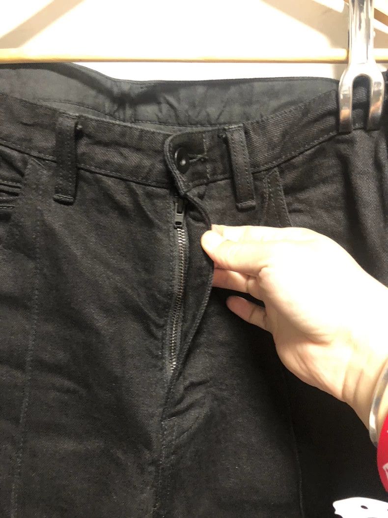 Bukht Stylish Black Deconstructed Denim Pants Size US 34 / EU 50 - 6 Thumbnail