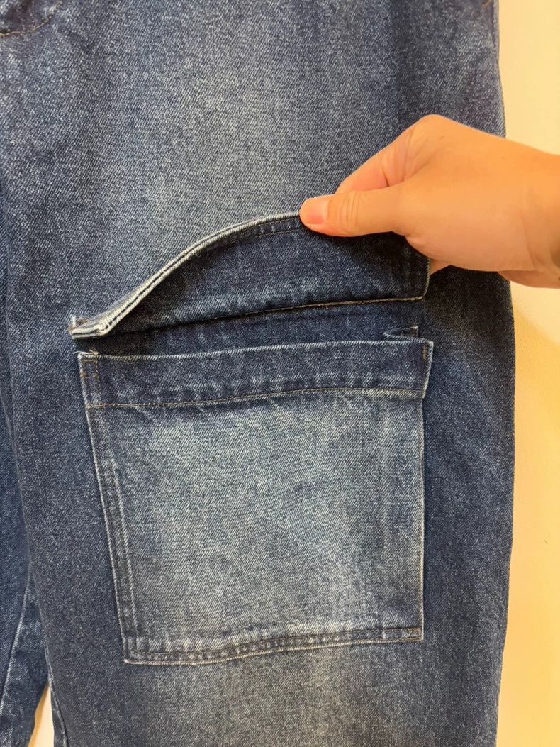 Journal Standard Heavy Wash Denim 2-Way Cargo Pants Size US 34 / EU 50 - 4 Thumbnail