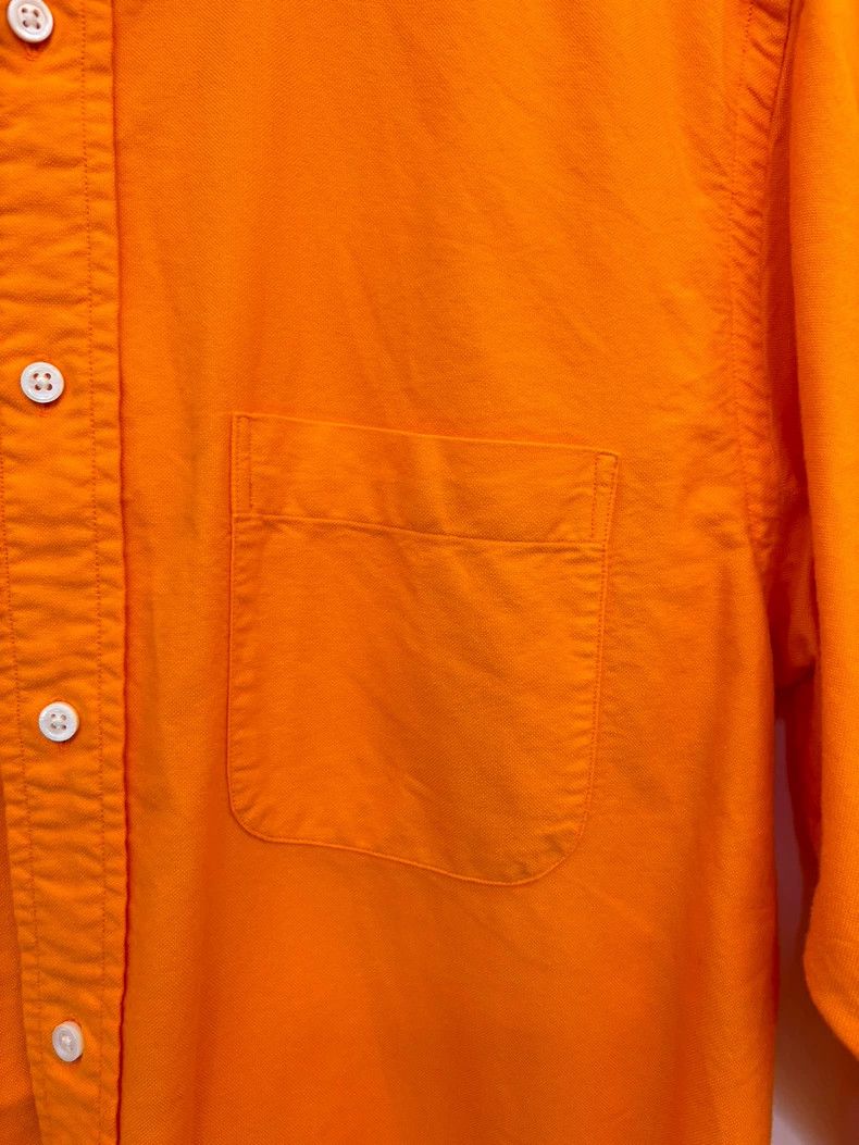 ADAM ET ROPE Slim Fit Orange Oxford Button-Up Shirt Size US L / EU 52-54 / 3 - 4 Thumbnail