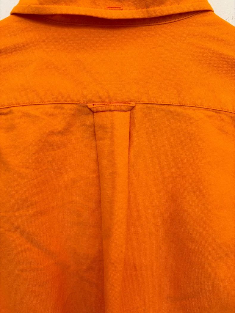 ADAM ET ROPE Slim Fit Orange Oxford Button-Up Shirt Size US L / EU 52-54 / 3 - 9 Thumbnail