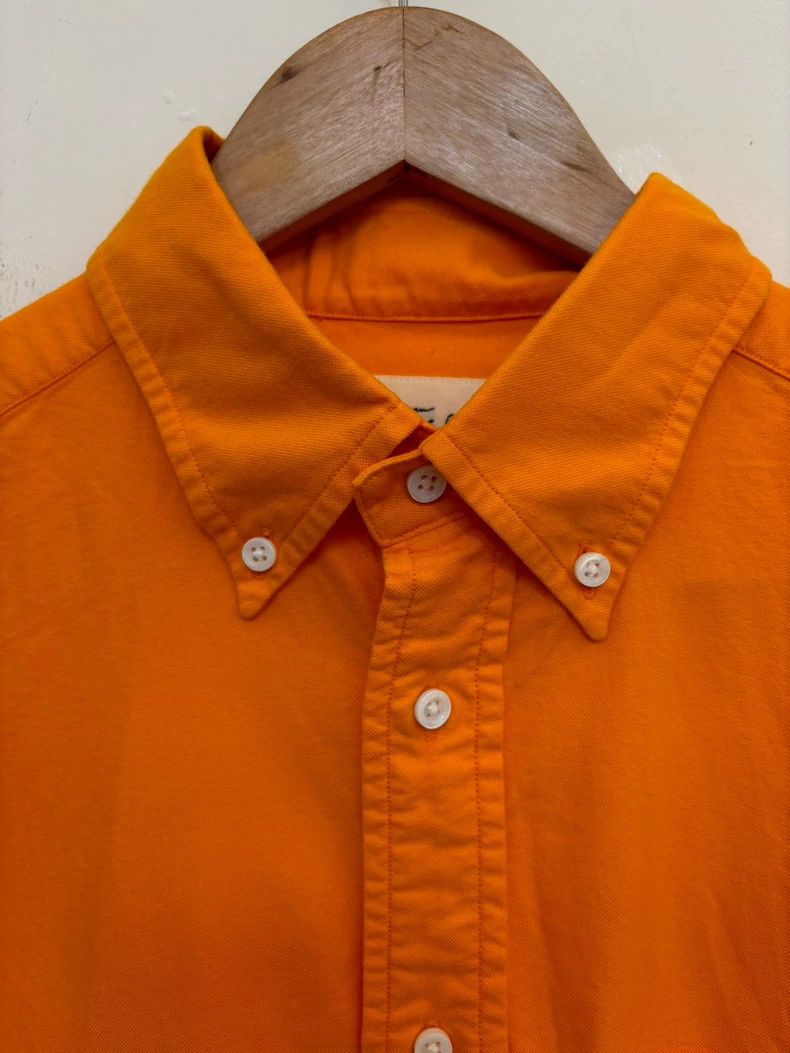 ADAM ET ROPE Slim Fit Orange Oxford Button-Up Shirt Size US L / EU 52-54 / 3 - 7 Thumbnail