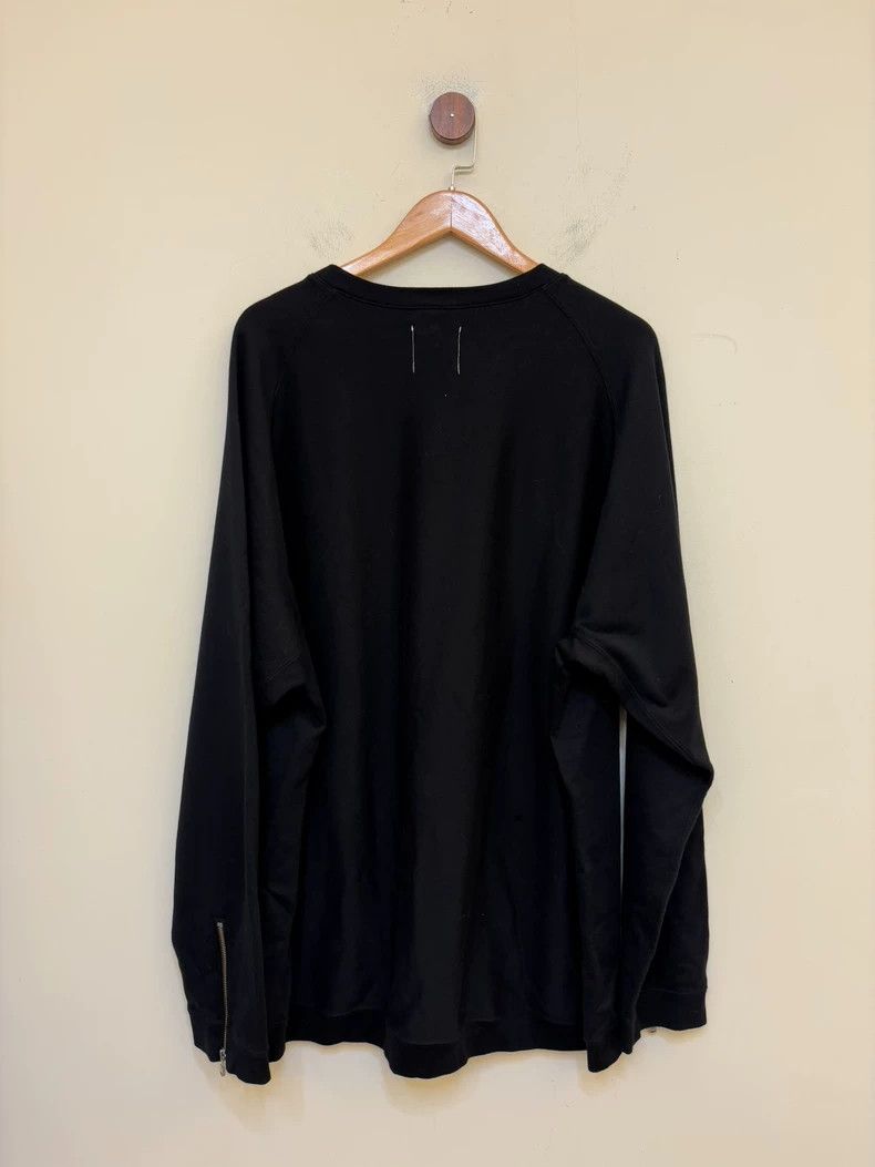 The Viridi-anne Black Oversized Sweatshirt with Zipper Cuffs Size US M / EU 48-50 / 2 - 6 Thumbnail