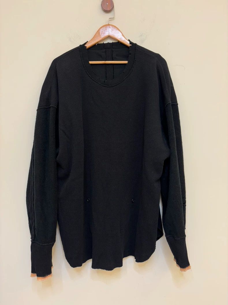 14th Addiction Black Layered Distressed Sweatshirt Size US L / EU 52-54 / 3 - 9 Thumbnail