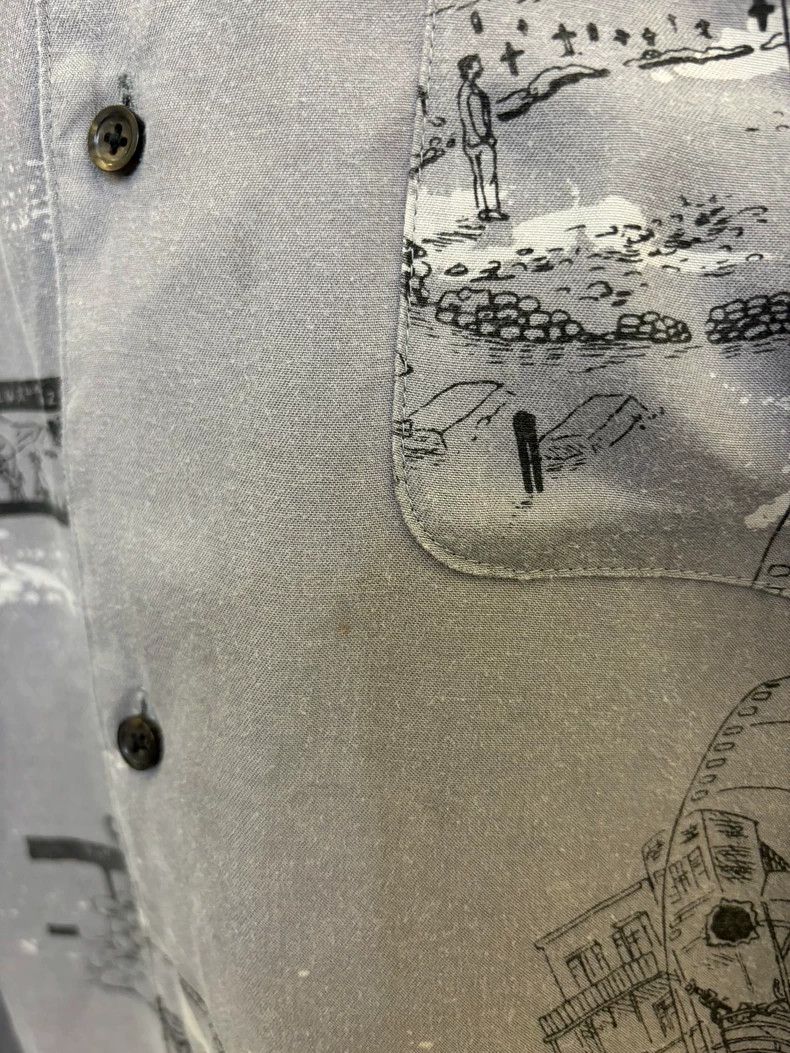 Porter Classic Long Sleeve Printed Shirt by Porter Classic Size US L / EU 52-54 / 3 - 4 Thumbnail