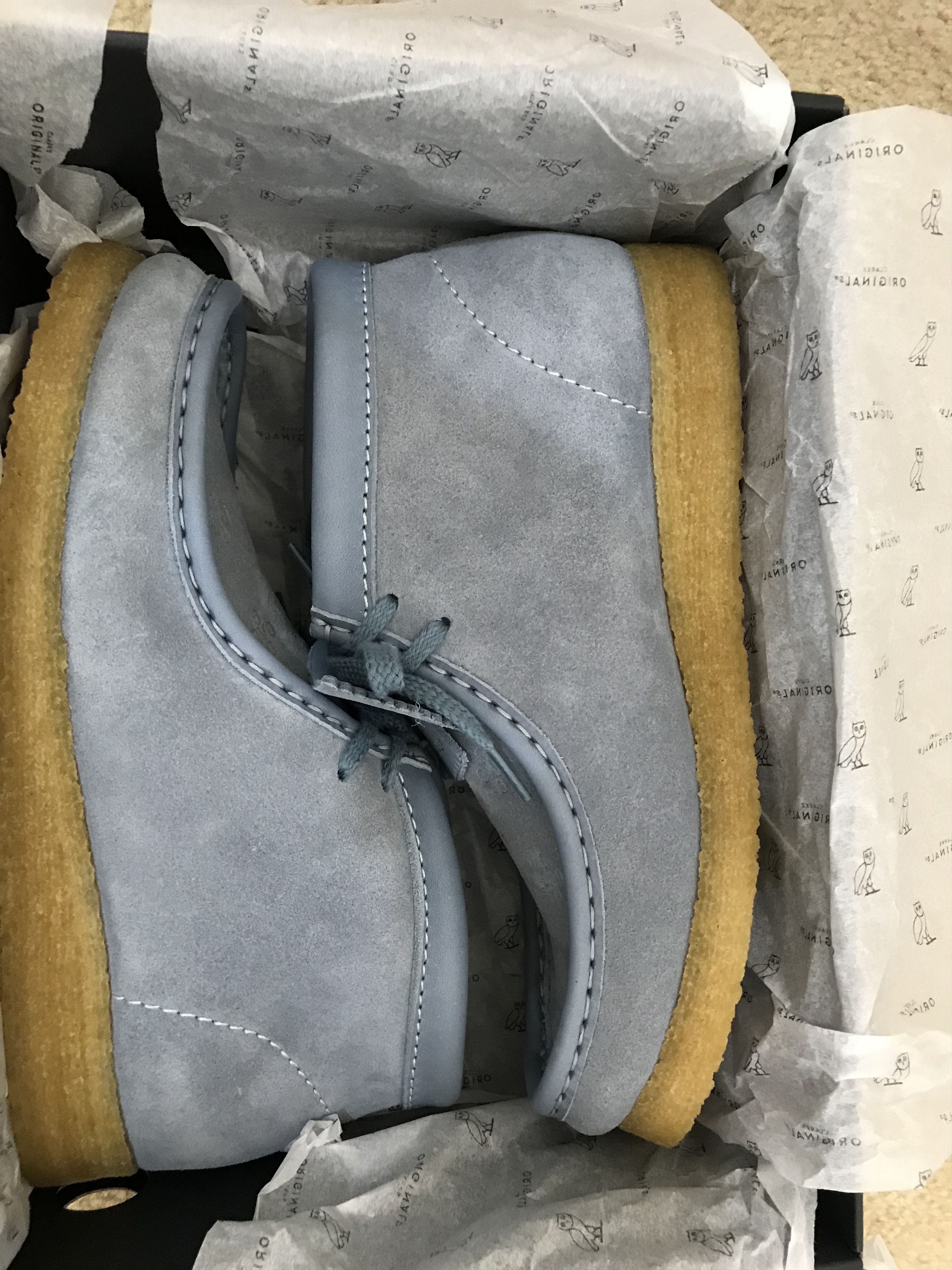 Buy OVO x Wallabee 'Light Blue' - 261 37391