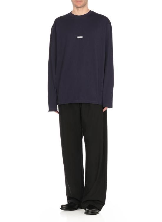MSGM MSGM Men T-Shirts 3840MM501 25700287 Blue Size US M / EU 48-50 / 2 - 3 Thumbnail