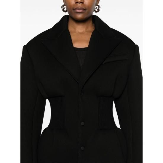 WARDROBE.NYC WARDROBE.NYC Women Coats W4092F24BJ BLACK Size S / US 4 / IT 40 - 2 Thumbnail