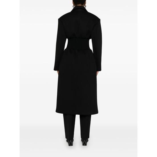 WARDROBE.NYC WARDROBE.NYC Women Coats W4092F24BJ BLACK Size S / US 4 / IT 40 - 4 Thumbnail