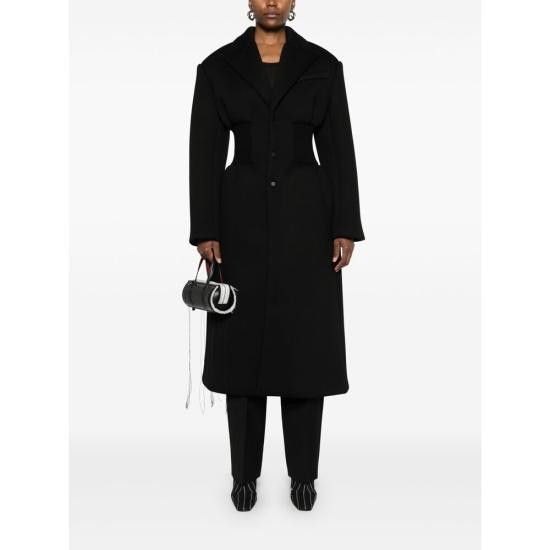 WARDROBE.NYC WARDROBE.NYC Women Coats W4092F24BJ BLACK Size S / US 4 / IT 40 - 3 Thumbnail