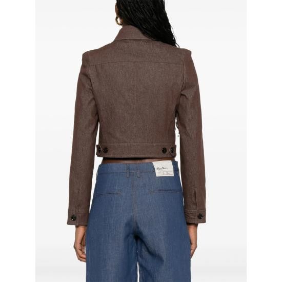 Max Mara MAX MARA Women Jackets CARPA 742 002 BROWN Size XS / US 0-2 / IT 36-38 - 4 Thumbnail