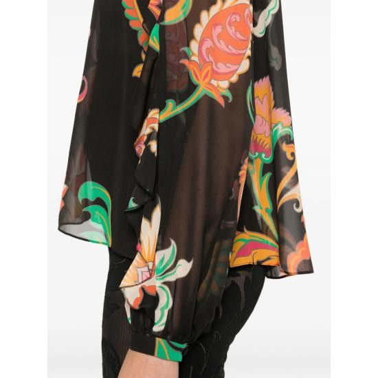 Etro ETRO Women Blouses 99SA1H3 WRIA0065 X0814 BLACK Size M / US 6-8 / IT 42-44 - 3 Thumbnail