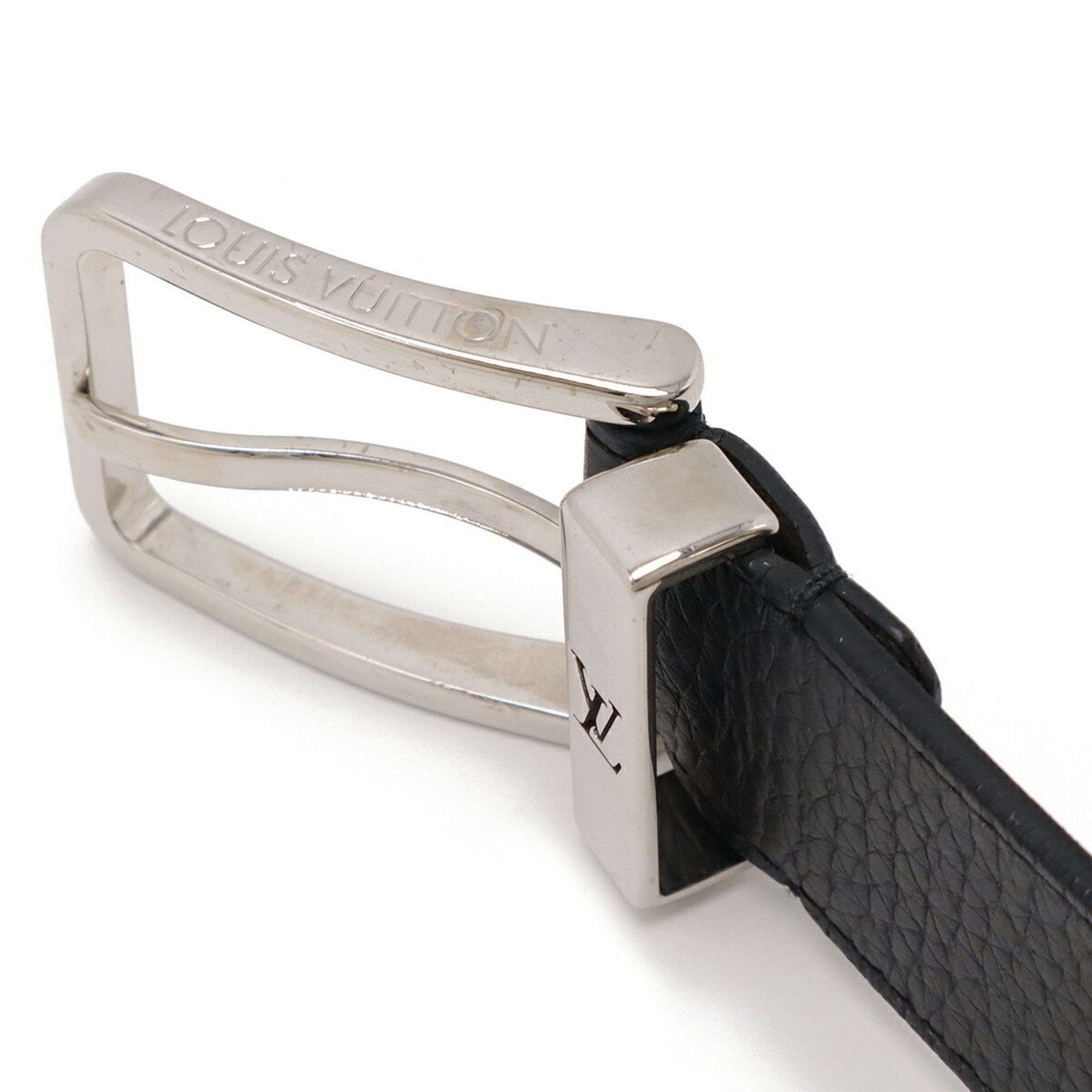 Louis Vuitton Louis Vuitton Santur Pont Neuf 35MM Belt Taurillon Leather Black #90 M6065U Size ONE SIZE - 4 Thumbnail
