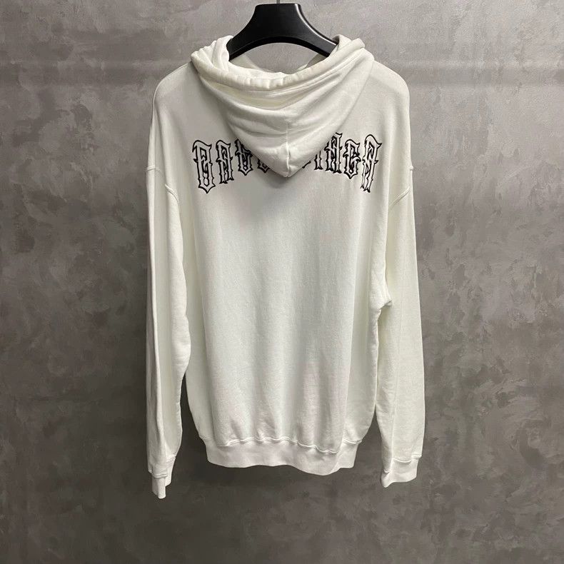 Balenciaga Balenciaga White Logo Hoodie Size US M / EU 48-50 / 2 - 2 Thumbnail