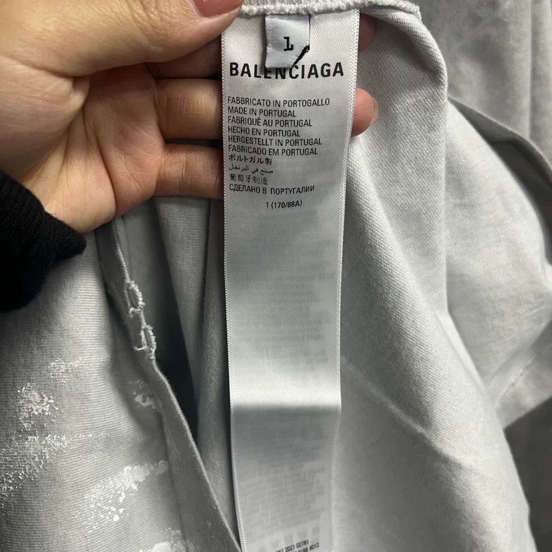 Balenciaga Balenciaga Gray Graphic Band T-Shirt Size US M / EU 48-50 / 2 - 4 Thumbnail