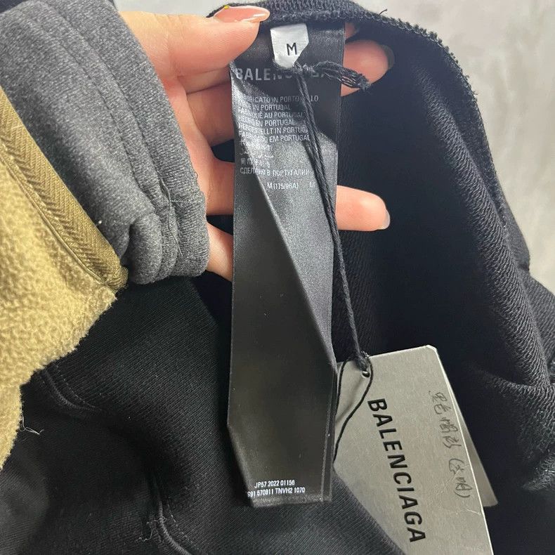 Balenciaga Balenciaga Black Logo Print Long Sleeve Hoodie Size US M / EU 48-50 / 2 - 3 Thumbnail