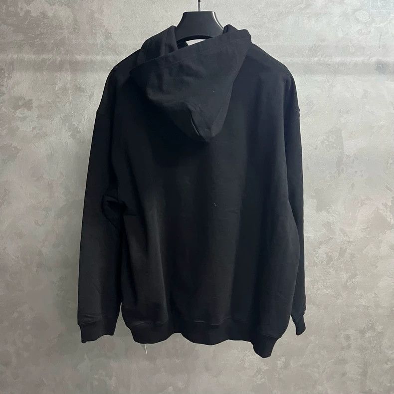 Balenciaga Balenciaga Black Logo Print Long Sleeve Hoodie Size US M / EU 48-50 / 2 - 5 Thumbnail