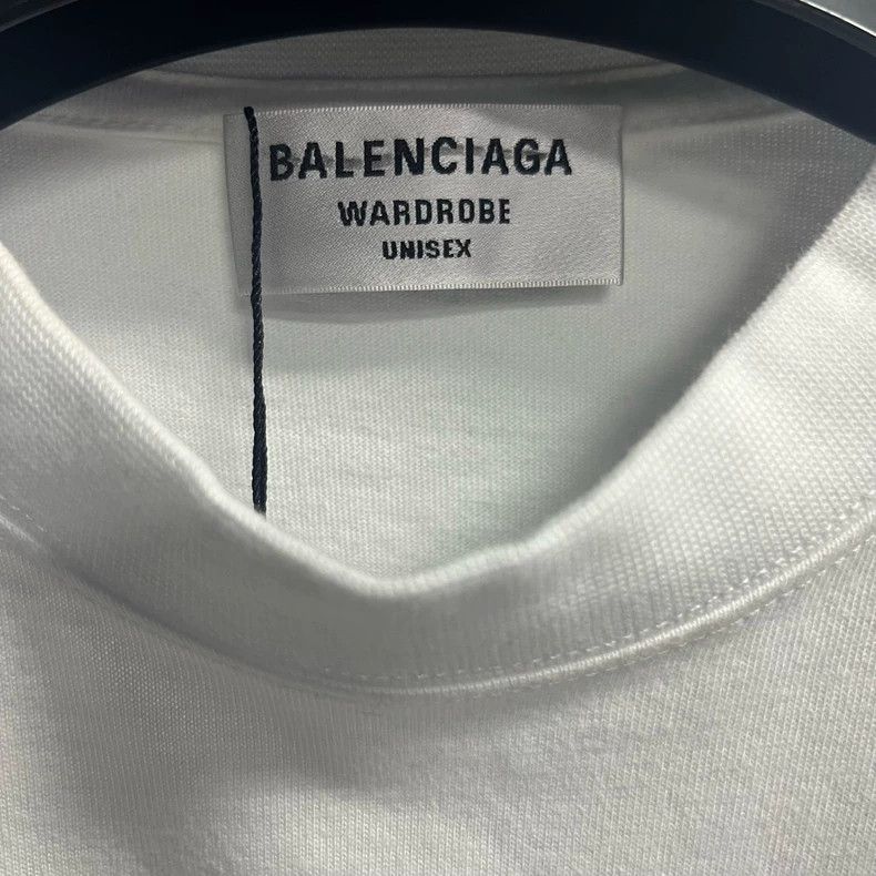 Balenciaga Balenciaga White Logo Print Short Sleeve T-Shirt Size US XS / EU 42 / 0 - 2 Thumbnail