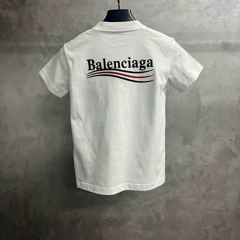 Balenciaga Balenciaga White Logo Print Short Sleeve T-Shirt Size US XS / EU 42 / 0 - 6 Thumbnail
