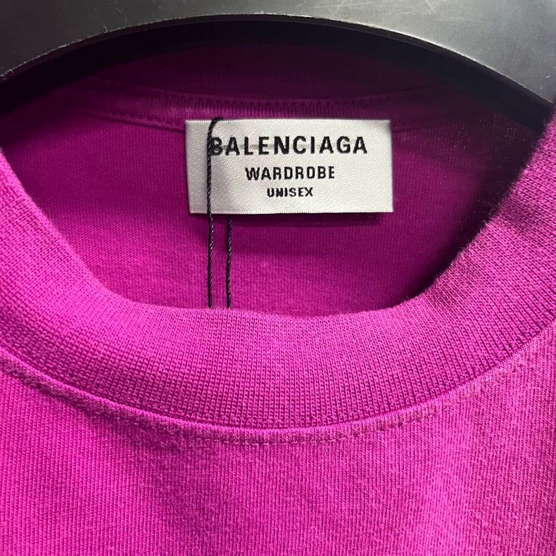 Balenciaga Pink Tie-Dye Logo Short Sleeve T-Shirt Size US XXS / EU 40 - 2 Thumbnail