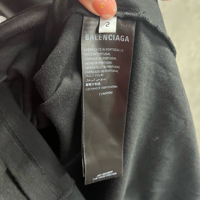 Balenciaga Black Balenciaga Logo Short Sleeve T-Shirt Size US M / EU 48-50 / 2 - 4 Thumbnail