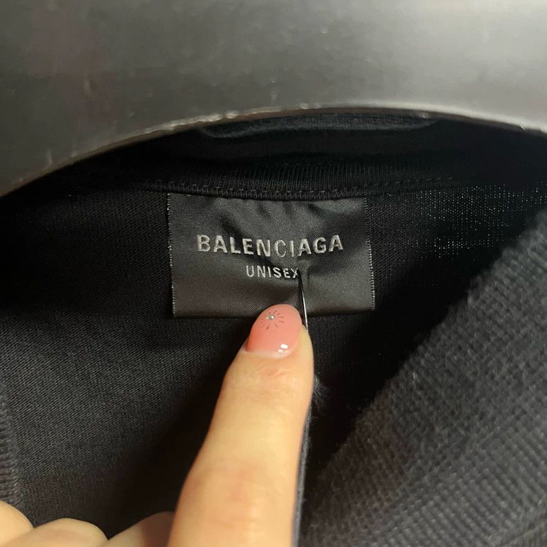 Balenciaga Black Balenciaga Logo Short Sleeve T-Shirt Size US M / EU 48-50 / 2 - 2 Thumbnail