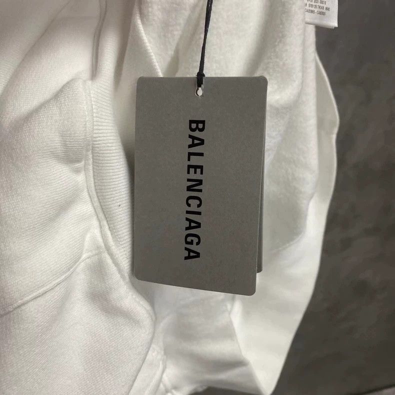 Balenciaga White Logo Hoodie from Balenciaga Size US XS / EU 42 / 0 - 6 Thumbnail