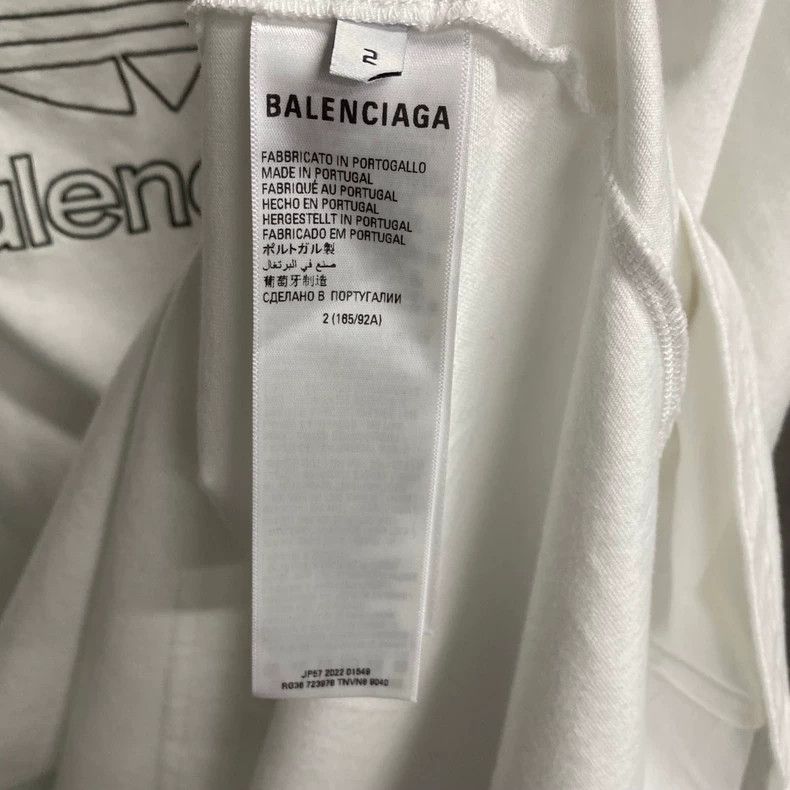 Balenciaga Balenciaga Adidas Logo Short Sleeve T-shirt Size US S / EU 44-46 / 1 - 5 Thumbnail
