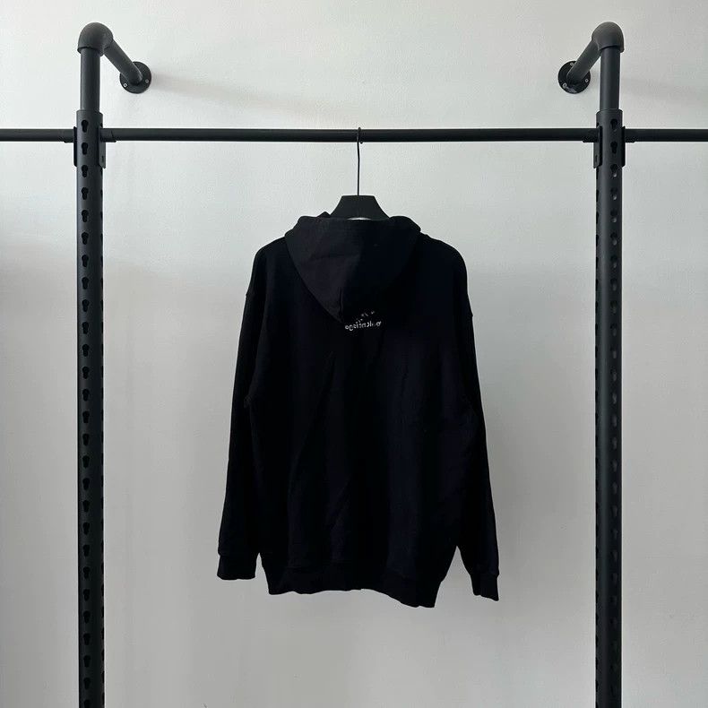 Balenciaga Black Balenciaga Hoodie with Logo Print Size US XS / EU 42 / 0 - 2 Thumbnail