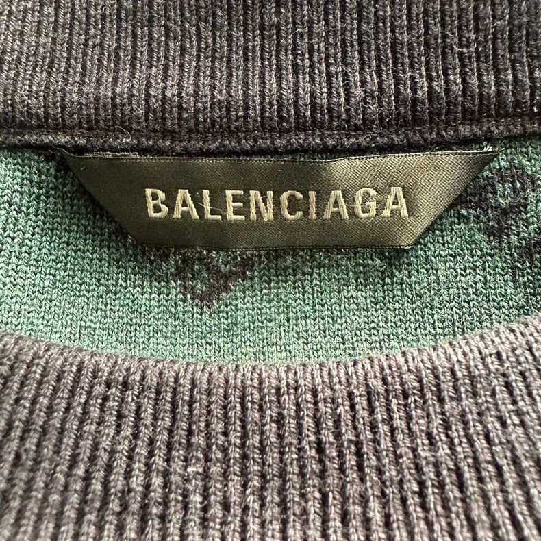 Balenciaga Balenciaga Logo Sweater in Dark Blue Size US M / EU 48-50 / 2 - 6 Thumbnail