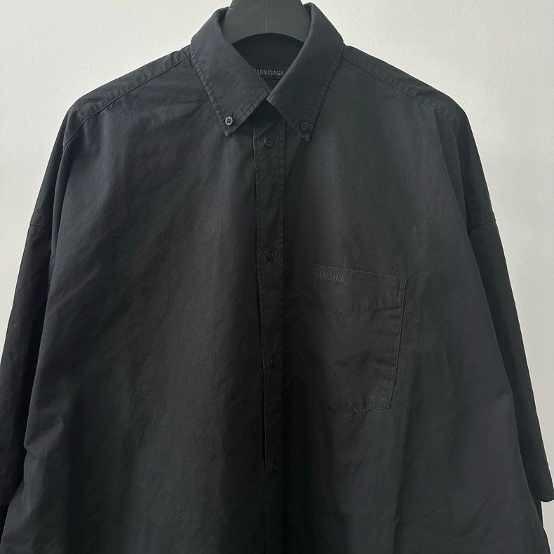 Balenciaga Balenciaga Embroidered Logo Long Sleeve Shirt Size US M / EU 48-50 / 2 - 3 Thumbnail