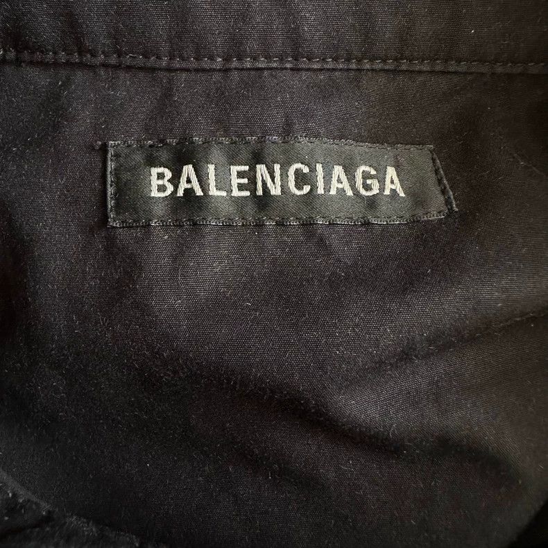 Balenciaga Balenciaga Embroidered Logo Long Sleeve Shirt Size US M / EU 48-50 / 2 - 6 Thumbnail