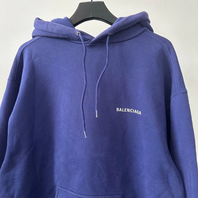 Balenciaga Balenciaga Logo Hooded Sweatshirt Size US S / EU 44-46 / 1 - 3 Thumbnail