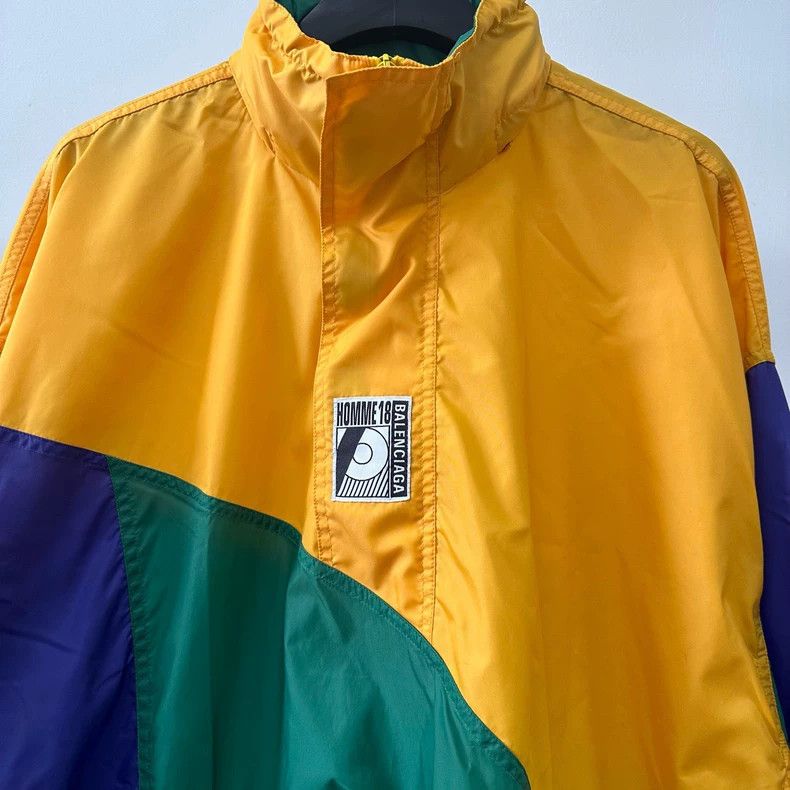 Balenciaga Colorblock Nylon Pullover Jacket Size US M / EU 48-50 / 2 - 3 Thumbnail
