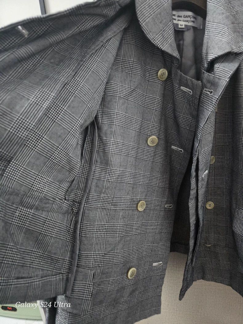 Comme des Garcons Comme des Garcons Gray Layered Jacket Size US M / EU 48-50 / 2 - 2 Thumbnail