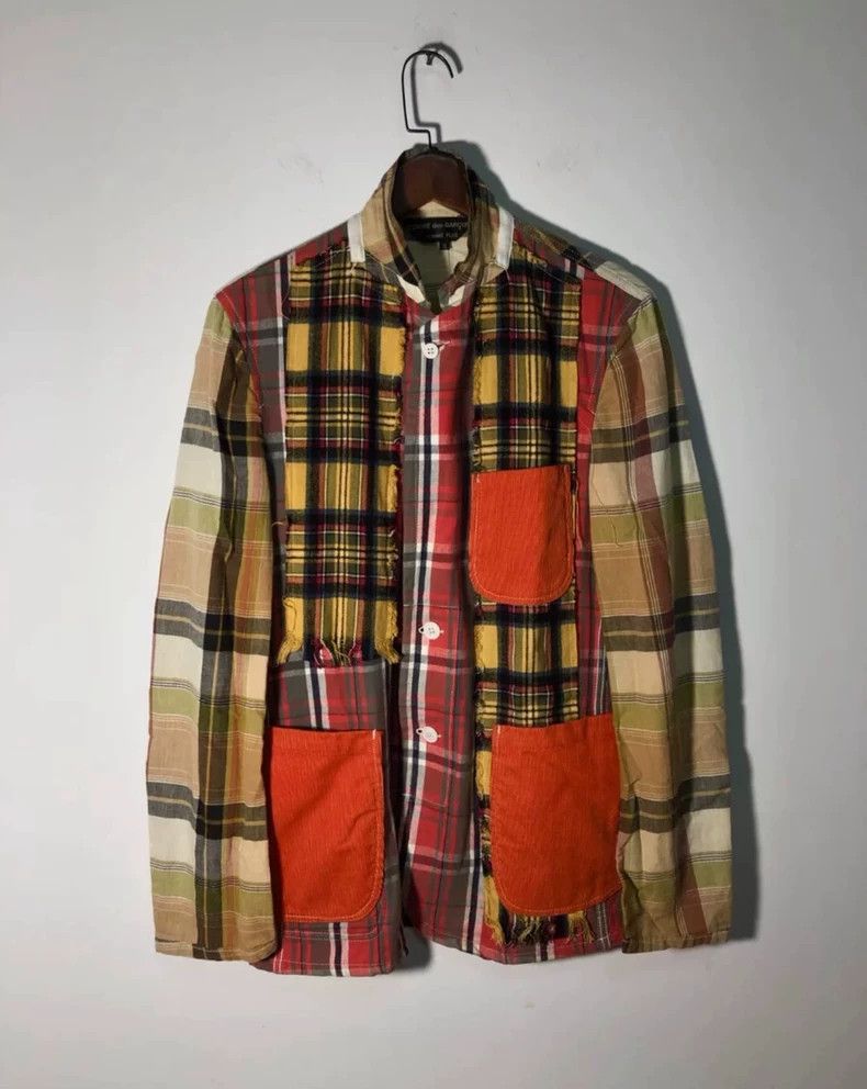 Comme des Garcons Patchwork Check Blazer by Comme des Garcons Size US M / EU 48-50 / 2 - 2 Thumbnail