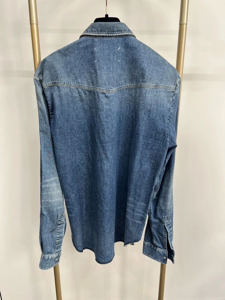 Maison Margiela Maison Margiela Men's Denim Shirt Jacket Size US L / EU 52-54 / 3 - 2 Thumbnail