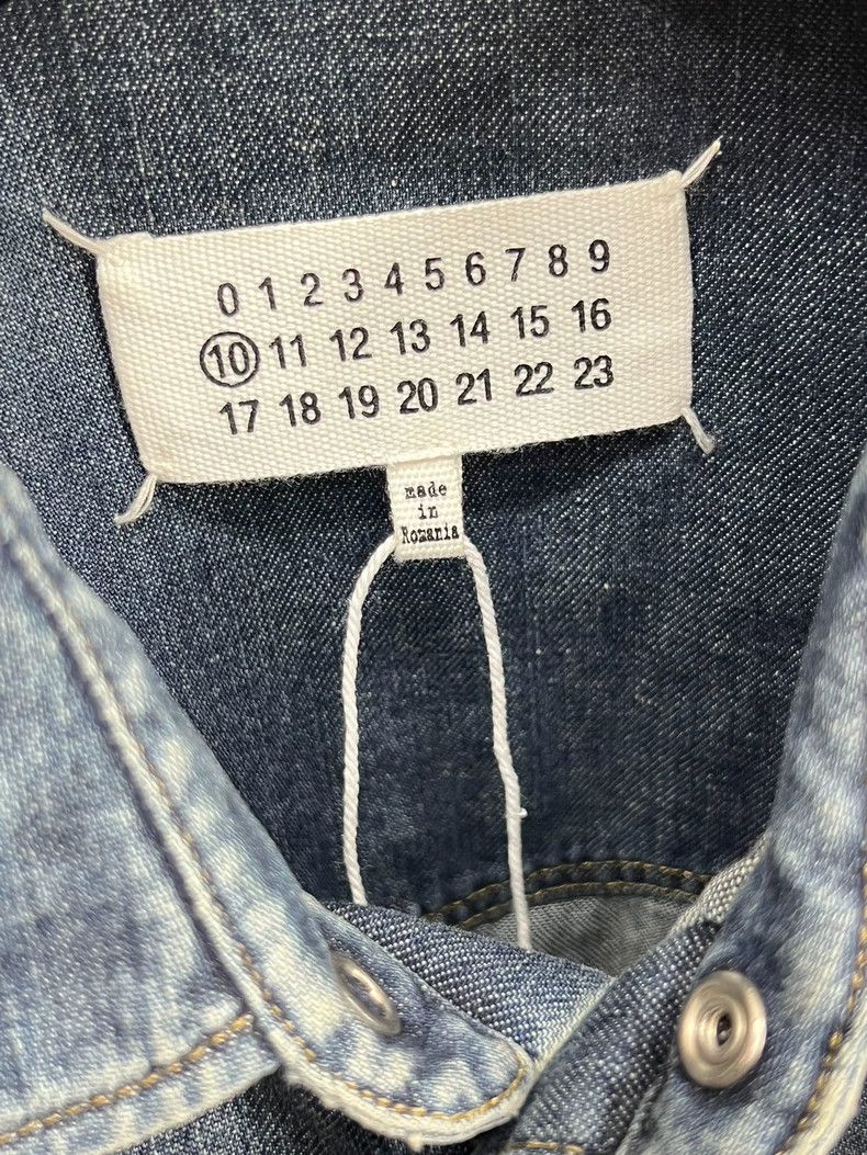 Maison Margiela Maison Margiela Men's Denim Shirt Jacket Size US L / EU 52-54 / 3 - 3 Thumbnail