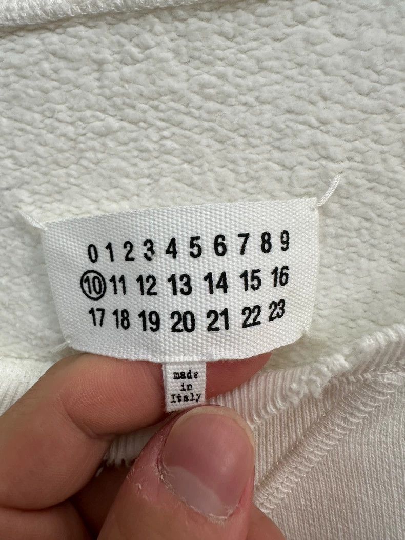 Maison Margiela Oversized White Sweatshirt