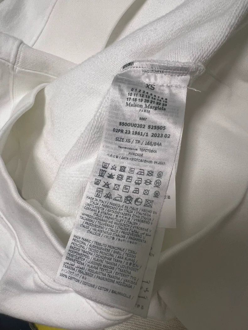 Maison Margiela Maison Margiela White Hoodie for Sale Size US M / EU 48-50 / 2 - 6 Thumbnail