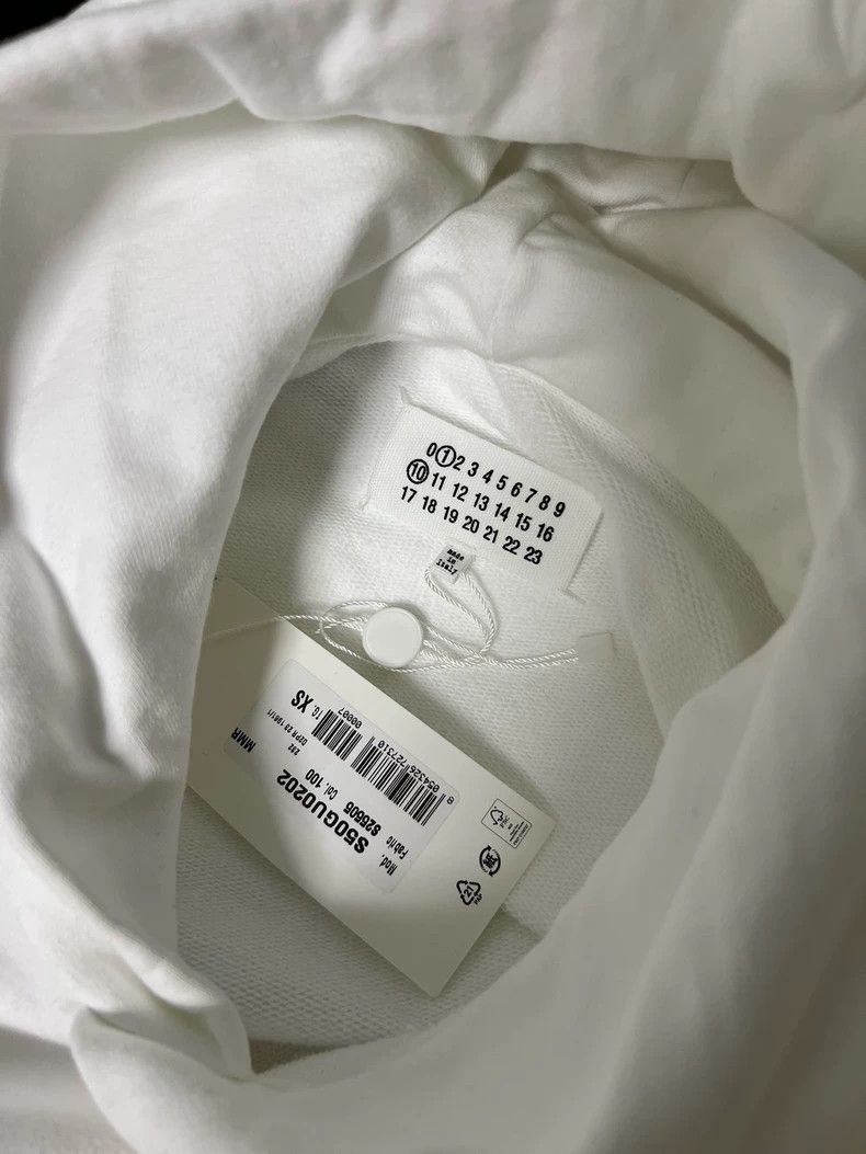 Maison Margiela Maison Margiela White Hoodie for Sale Size US M / EU 48-50 / 2 - 5 Thumbnail