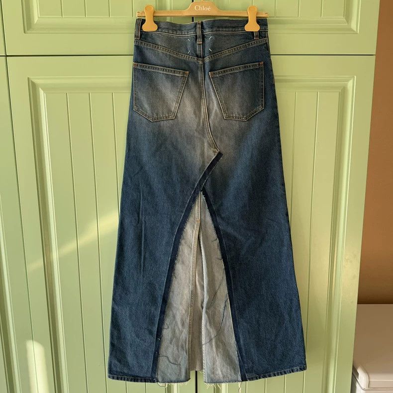 Maison Margiela Classic Blue Denim Long Skirt Size US 36 / EU 52 - 2 Thumbnail