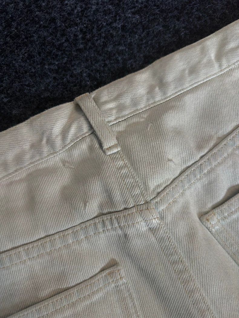 Maison Margiela Maison Margiela White Waxed Denim Pants Size US 28 / EU 44 - 4 Thumbnail