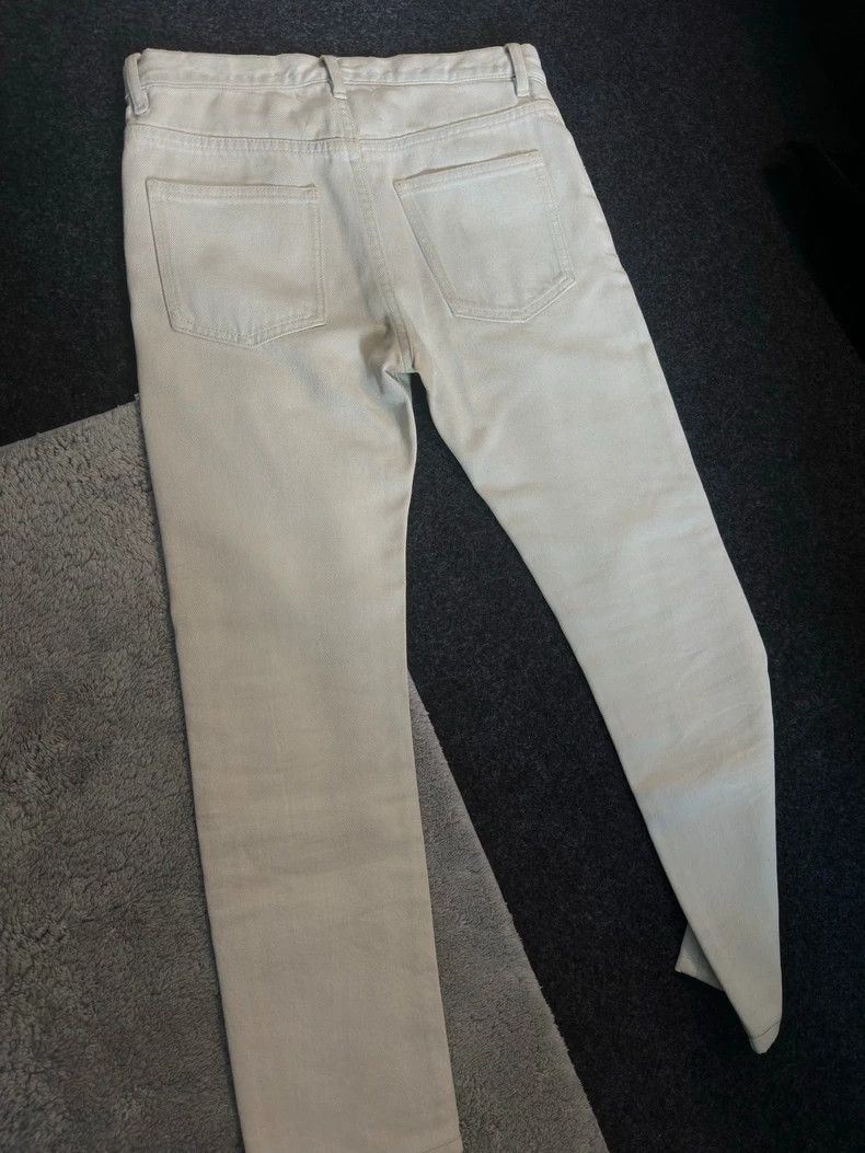 Maison Margiela Maison Margiela White Waxed Denim Pants Size US 28 / EU 44 - 3 Thumbnail