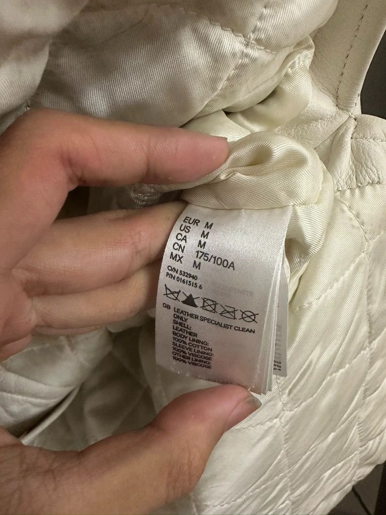 Maison Margiela White Leather Jacket by Maison Margiela Size US M / EU 48-50 / 2 - 6 Thumbnail
